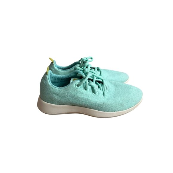 ALLBIRDS Pistachio Mint Green Lace Up Sneakers Size Women's 7 - Picture 8 of 10